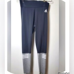 Adidas Gray and Black Leggings